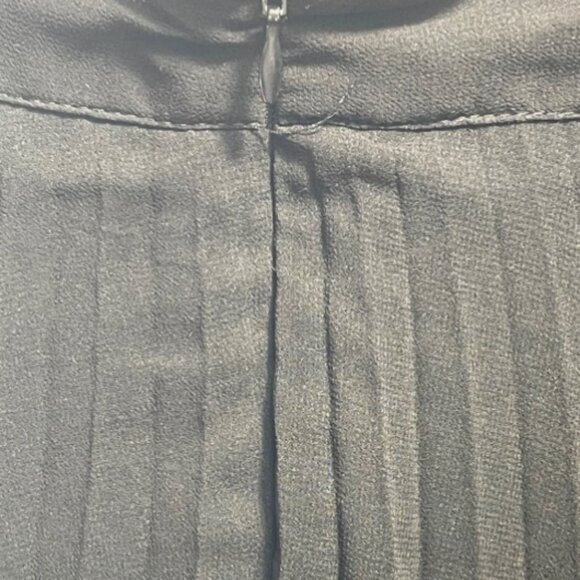 Eloquii Black Sheer Pleated Chiffon Skirt 18/20 Lined Flowing Midi - Picture 4 of 8